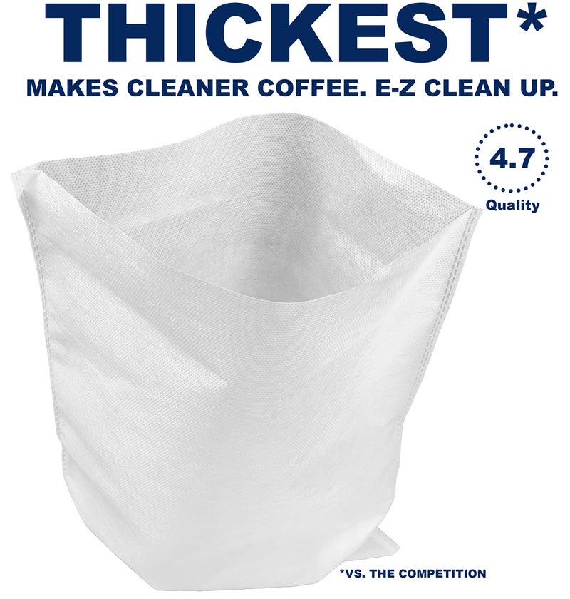 TezPak (50 Pack) Cold Brew Coffee Filters, 12" x 13" Compatible With Leading Cold Brew Coffee Makers - Image 3